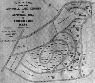 Figure 4. Plan for Aspinwall Hill - 1885.