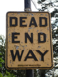Dead End Way Sign - Yarmouth Rd at Heath St