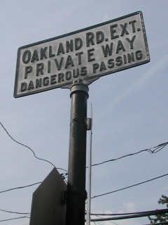 Oakland Rd Ext Sign